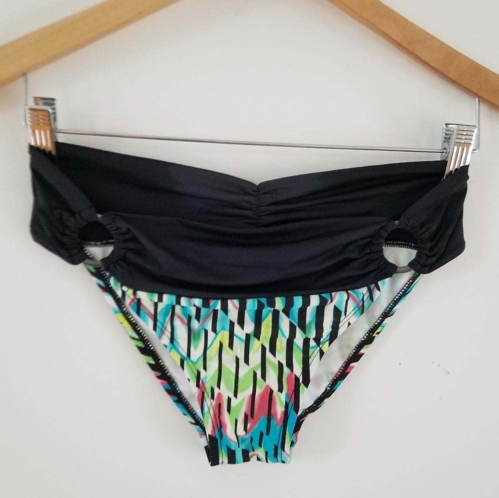 Swim Systems multicolored black full bikini Bottom